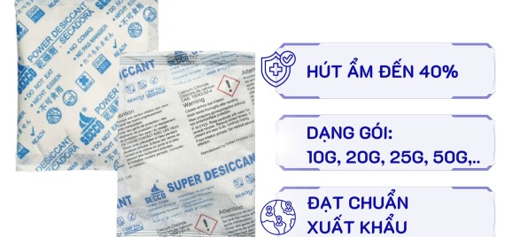 GÓI HÚT ẨM CHO HÀNG MAY MẶC, GIÀY DÉP XUẤT KHẨU – DÙNG THẾ NÀO CHO ĐÚNG?