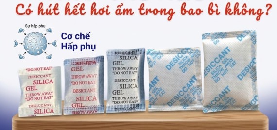 Gói hút ẩm hoạt động như thế nào? Có hút hết hơi ẩm trong bao bì không?